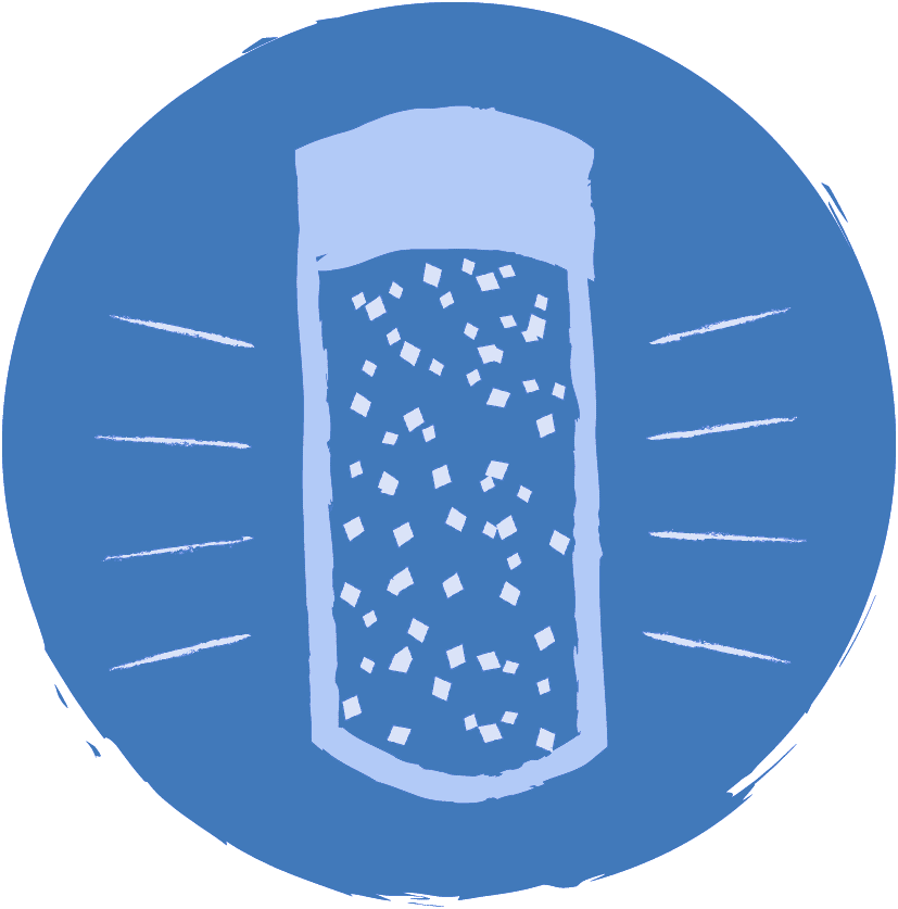 Icon of a glitter jar