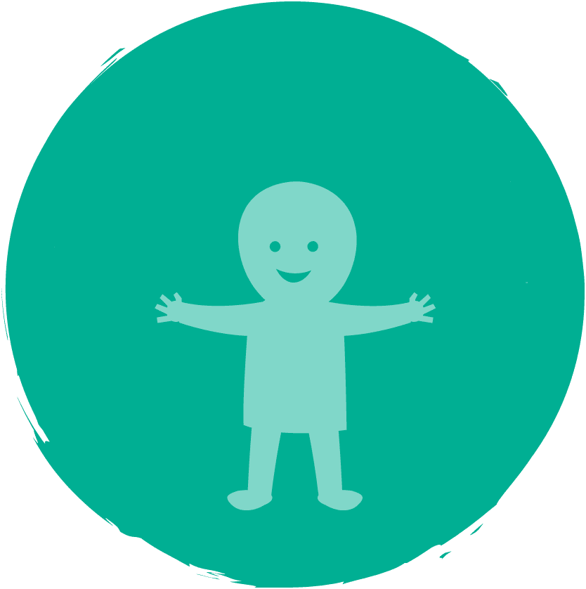 Icon of a child with wings