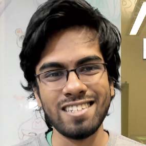 Scientist smiling