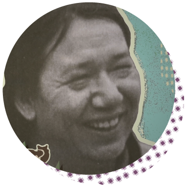 Round Icon of Walter Bresette's face